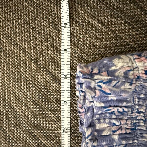 SUNDRY wild floral ruffle skirt in chambray - Picture 6 of 7